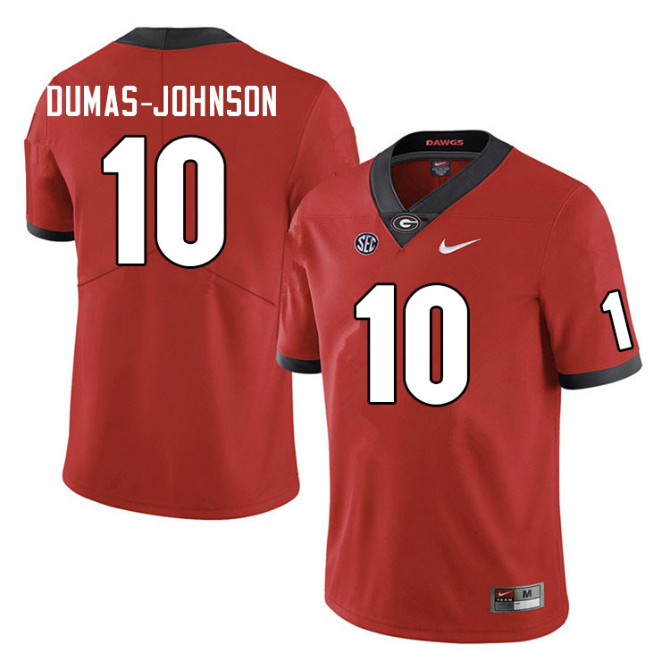 Georgia Bulldogs #10 Jamon Dumas-Johnson College Football Jerseys Sale-Red
